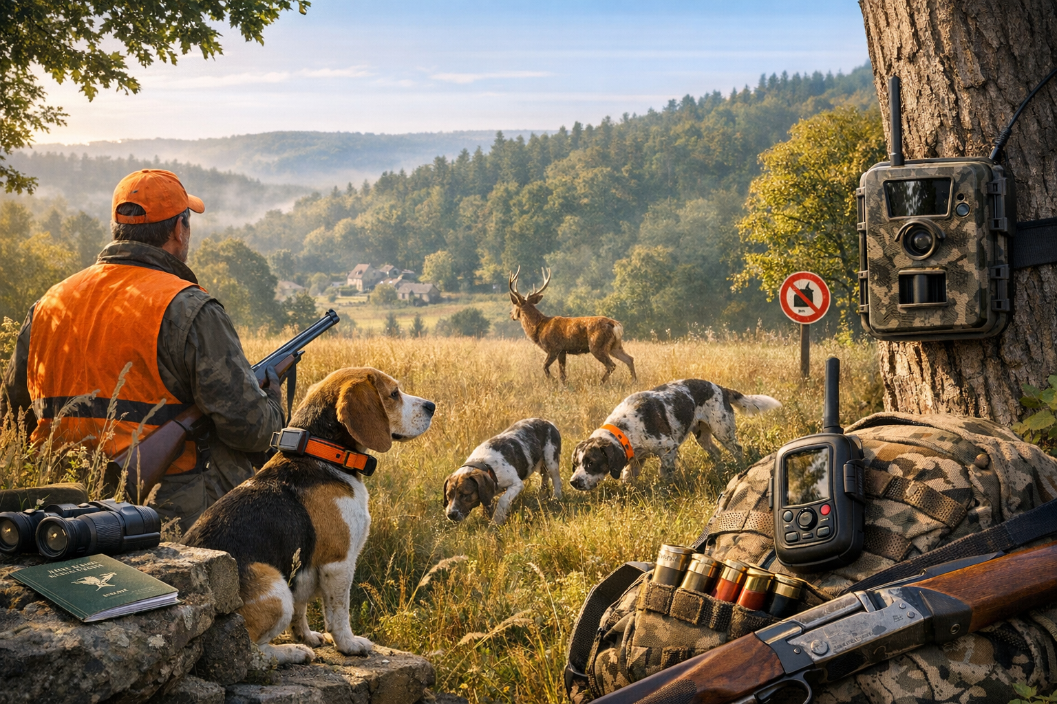 Réglementation de la chasse avec chien en France