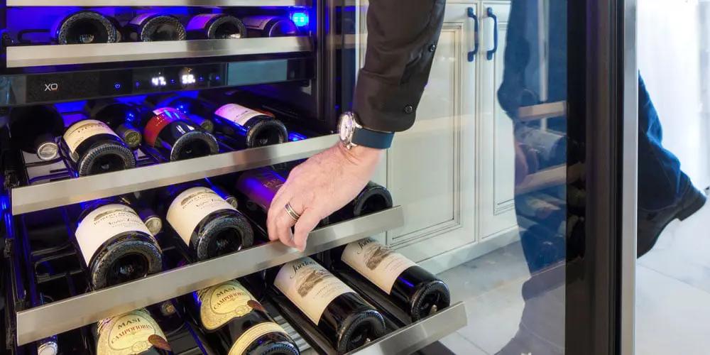 XO APPLIANCE XOU15WGSR 15" Wine Cooler, in Stainless Steel Glass, Right Hinge in Stainless Steel