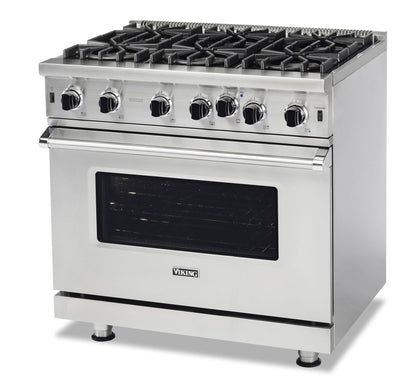 VIKING 36" Open Burner Gas Range Viking 5 Series Gold - VGIC53626BGHLP
