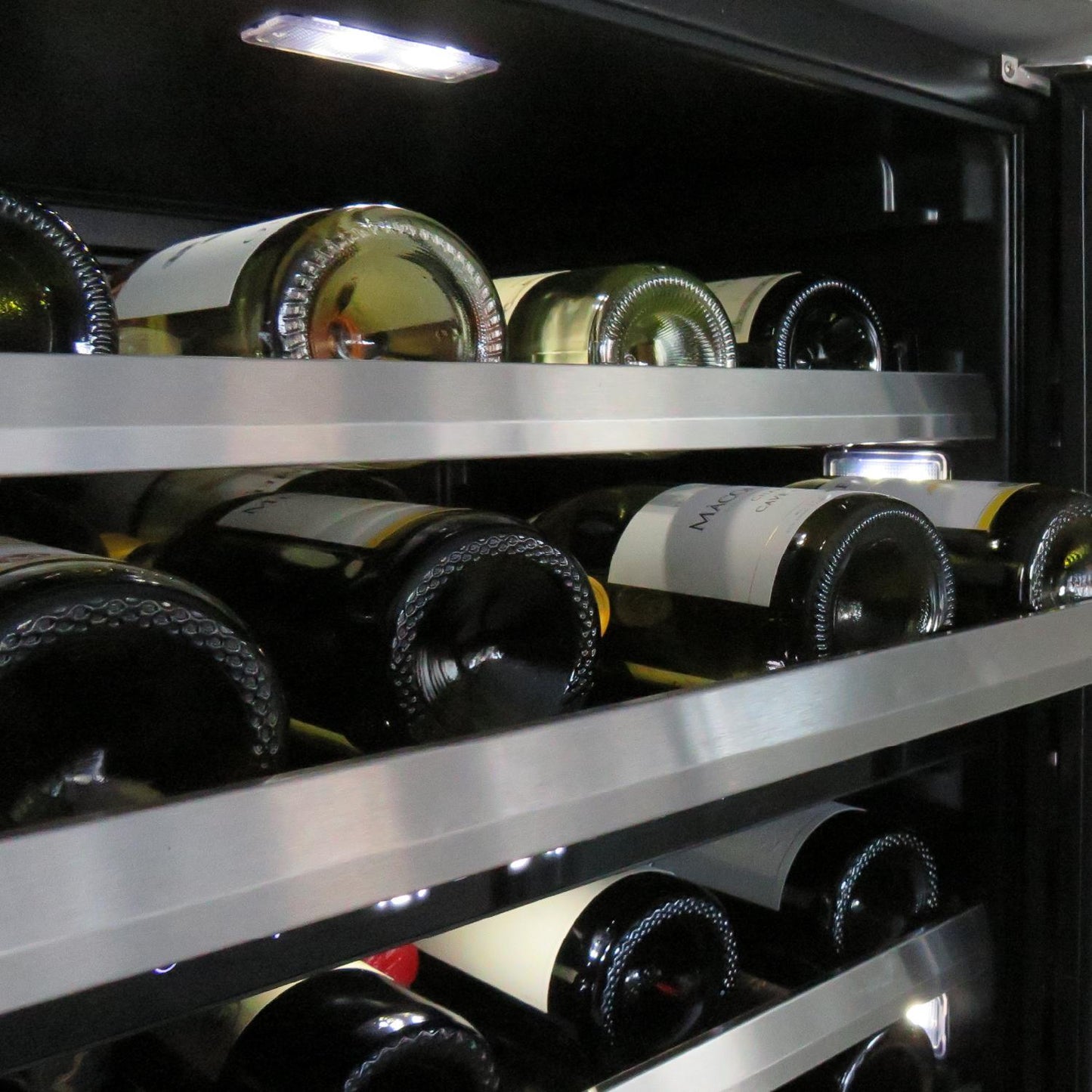 XO APPLIANCE XOU24WDZGOL 24" Wine Cooler, Dual Zone Panel Ready Glass, Left Hinge Custom Panel Ready - XOU24WDZGOL