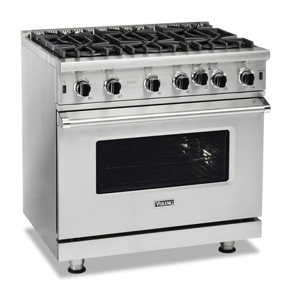 VIKING 36" Open Burner Gas Range Viking 5 Series White - VGIC53626BPW