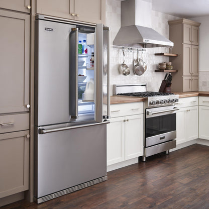 VIKING 30" Self-Cleaning Dual Fuel Range Viking 3 Series Black - RVDR33025BON