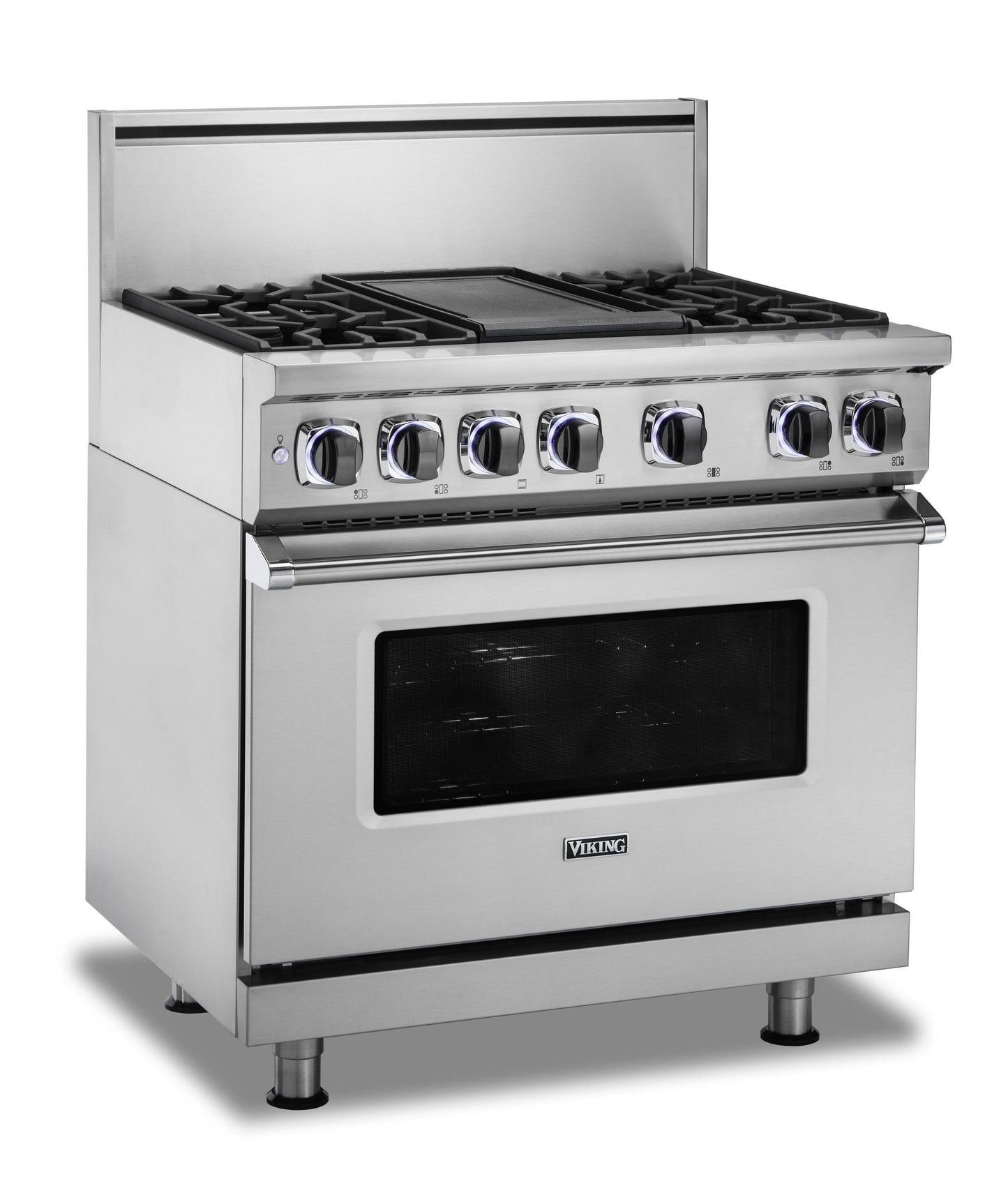 VIKING 36" Dual Fuel Range - VDR7362 Viking 7 Series Red - VDR73624GSC