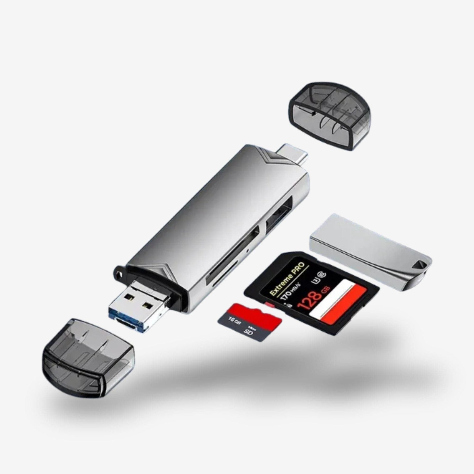 lecteur de carte sd tf universel multiport 4 en 1