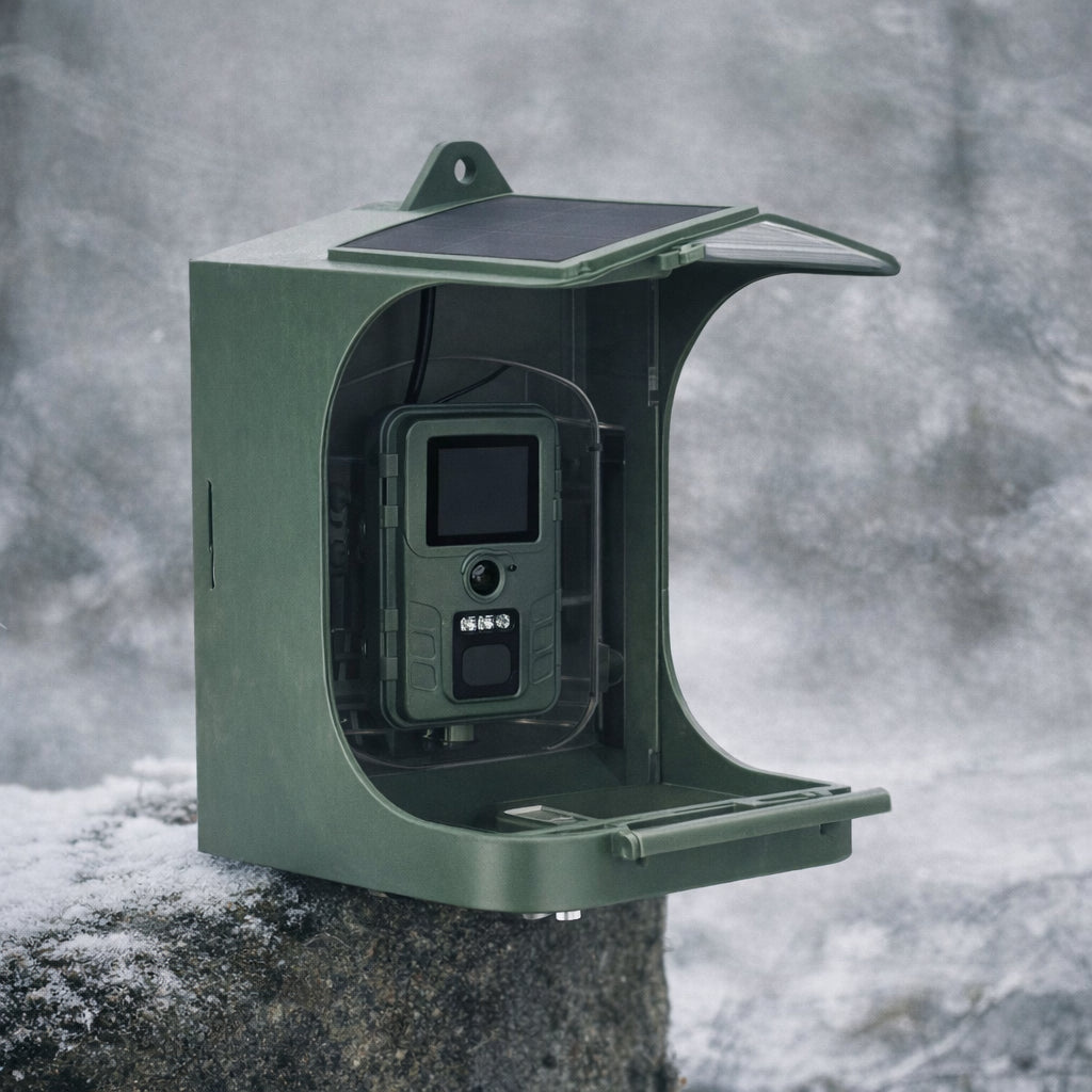 mangeoire oiseaux avec camera