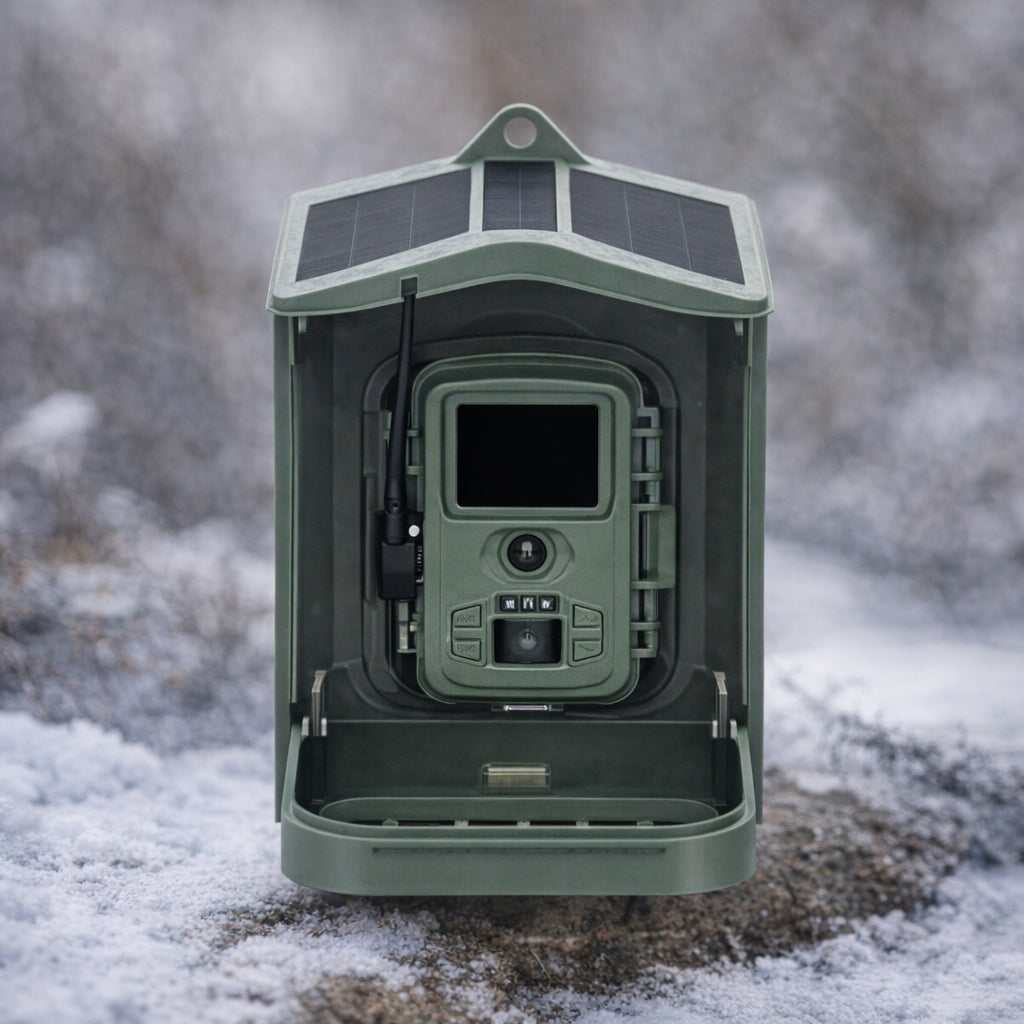 mangeoire oiseaux avec camera